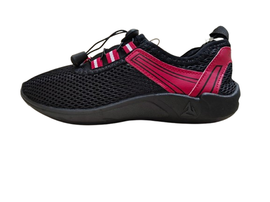 Zapato Agua Tenis Negro Rosa